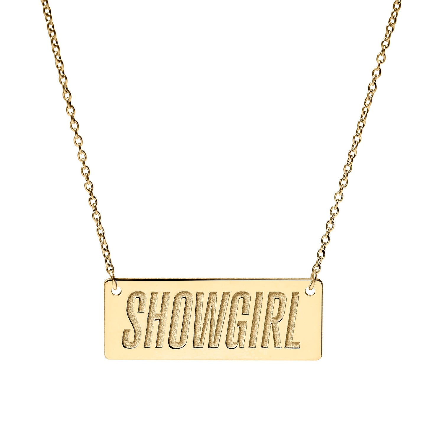 Cute & Dainty Showgirl Bar Necklace