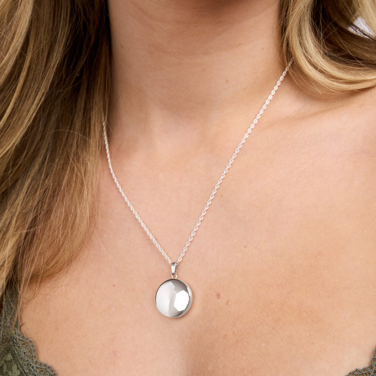 Build Your Own Sterling Silver 2-Picture Round Locket