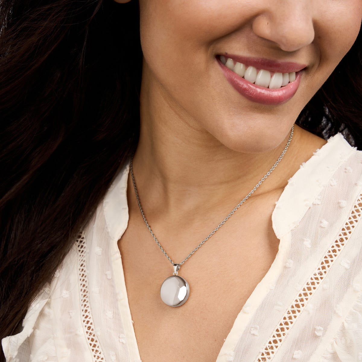 Build Your Own Sterling Silver 2-Picture Round Locket
